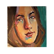 Mi proyecto del curso: Retrato con pintura al óleo: explora la luz y las sombras. Fine Arts, Painting, and Oil Painting project by catascraft - 08.06.2023