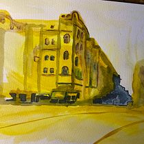 Mein Abschlussprojekt für den Kurs: Moderne Urban Sketching-Techniken in Mixed Media Ein Projekt aus dem Bereich Traditionelle Illustration, Malerei und Architektonische Illustration von RL Tunestudio - 06.08.2023