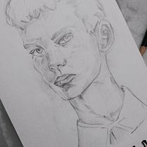 My project for course: Portrait Sketchbooking: Explore the Human Face. Sketching, Drawing, Portrait Drawing, Artistic Drawing, and Sketchbook project by gladys_nihitha15 - 08.06.2023