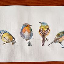 Il mio progetto del corso: Acquerello artistico per illustrazione di animali: gli uccelli. Traditional illustration, Watercolor Painting, Realistic Drawing, and Naturalistic Illustration project by Stefania Salaroli - 08.06.2023