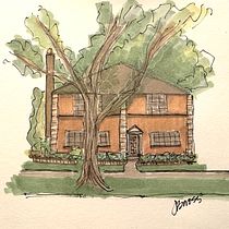 My project for course: Expressive Architectural Sketching with Colored Markers. Sketching, Drawing, Architectural Illustration, Sketchbook & Ink Illustration project by Jennifer Baross - 08.06.2023