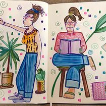 VITA VERA. Un proyecto de Ilustración tradicional, Diseño de personajes, Dibujo y Sketchbook de Barbara Oldrati - 07.08.2023