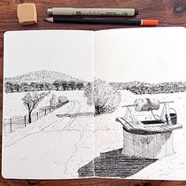My project for course: Illustrated Diary: Fill Your Sketchbook with Experiences. Traditional illustration, Sketching, Drawing, Sketchbook & Ink Illustration project by Mari P - 08.07.2023