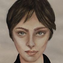 My project for course: Watercolor Portrait from a Photo. Un projet de Illustration traditionnelle, Aquarelle , et Dessin de portrait de Moso Chiara - 09.08.2023