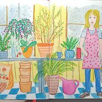 Mein Abschlussprojekt für den Kurs: Figurenentwicklung durch Beobachtungszeichnen. Un proyecto de Ilustración tradicional, Diseño de personajes, Dibujo y Sketchbook de Katja Bader - 08.08.2023