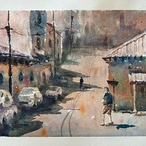 My project for course: Watercolor Fundamentals: Light and Color. Painting, Watercolor Painting, and Architectural Illustration project by mathieu_meunier90 - 08.08.2023