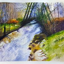 Mi proyecto del curso: Pintura de paisajes realistas con acuarela. Projekt z dziedziny  Sztuki piękne,  Malarstwo, Sketching, Malowanie akwarelą, Ilustracja naturalist i czna użytkownika Alessandro GR - 08.08.2023