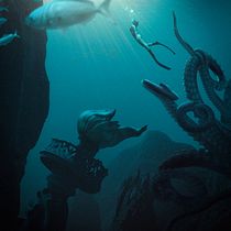 The Dive. Photograph, Photograph, Post-production, VFX, Photo Retouching, Fine-Art Photograph, Photographic Composition, and Photomontage project by olivier.lutaud - 08.07.2023