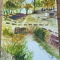 Mi proyecto del curso: Paisajes naturales en acuarela. Un progetto di Belle arti, Pittura e Pittura ad acquerello di Rodolfo Arroyo Vargas - 08.08.2023