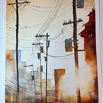 Mein Abschlussprojekt für den Kurs: Expressive Aquarellmalerei: Erstelle ansprechende Illustrationen. Projekt z dziedziny  Sztuki piękne,  Malarstwo i Malowanie akwarelą użytkownika Claudia - 09.08.2023