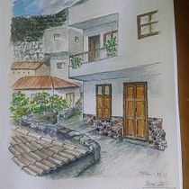 Mi proyecto del curso: Dibujo arquitectónico con acuarela y tinta. Sketching, Drawing, Watercolor Painting, Architectural Illustration, Sketchbook & Ink Illustration project by Juan Rafael Lorenzo Pérez - 08.09.2023