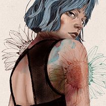 Mi proyecto del curso: Retrato ilustrado con Procreate. Projekt z dziedziny Trad, c, jna ilustracja, Grafika wektorowa, Ilustracja c, frowa i Portret użytkownika fimi - 10.08.2023