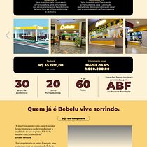 Meu projeto do curso: página de franquias para a Bebelu Sanduíches. Projekt z dziedziny UX / UI, Web design, Projektowanie aplikacji mobiln, ch, Projektowanie c, frowe, Projektowanie aplikacji, Projektowanie produktu c i frowego użytkownika silviocesarvasconcelos - 10.08.2023