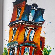 My project for course: Expressive Architectural Sketching with Colored Markers. Sketching, Drawing, Architectural Illustration, Sketchbook & Ink Illustration project by heathermnelson50 - 08.10.2023