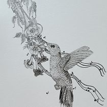 My project for course: Realistic Illustration of Birds with Imaginative Elements. Pencil Drawing, Drawing, Ink Illustration, and Naturalistic Illustration project by Susan Evans - 08.10.2023