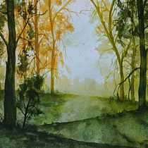 My project for course: Dreamy Watercolor Landscapes: Paint with Light. Un projet de Peinture , et Aquarelle de heikehaffer - 12.08.2023