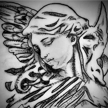 Mi proyecto del curso: Tatuaje angel. Tattoo Design project by Camillo Parodi - 08.12.2023