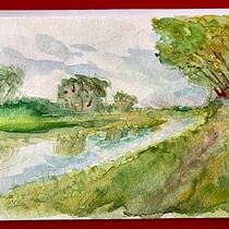 My project for course: Natural Landscapes in Watercolor. Un progetto di Belle arti, Pittura e Pittura ad acquerello di Bernhard Ebbinghaus - 12.08.2023