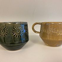 My project for course: Stamp Making for Textured Pottery. Arts, Crafts, Fine Arts, Decoration, Ceramics, and DIY project by Cecilia Bracquemont - 08.12.2023