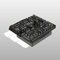 My project for course: Modeling for Parametric Buildings with Revit . Un progetto di 3D, Architettura, Architettura d'interni, Modellazione 3D, Architettura digitale e ArchVIZ di Shereena Stoby - 13.08.2023