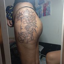Meu projeto do curso: Técnicas de tatuagem blackwork com fine line. Un projet de Conception de tatouage de 66victoroliveira - 05.08.2023