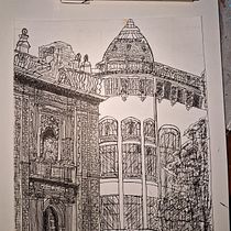 Mi proyecto del curso: Dibujo arquitectónico urbano con tinta en la Ciudad de Mexico. Een project van  Tekening y  Architecturale illustratie van Eitham Leon Abarca - 13.08.2023