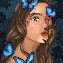 My project for course: Digital Painting: Female Fantasy Portraits. Ilustração tradicional, Ilustração digital, e Pintura digital projeto de Naomi Valensia - 11.08.2023