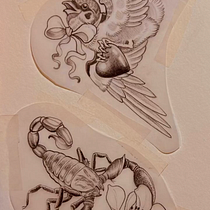 Meu projeto do curso: Técnicas de tatuagem blackwork com fine line. Tattoo Design project by Paula Parizotto - 08.13.2023