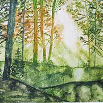 Mi proyecto del curso: Paisajes de ensueño con acuarela: plasma la luz. Un projet de Peinture , et Aquarelle de martacabrera62 - 13.08.2023
