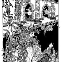 My project for course: Fairy-Tale Illustration with Pen and Ink. Un proyecto de Dibujo, Dibujo artístico e Ilustración con tinta de Suzanna Watkinson - 13.08.2023