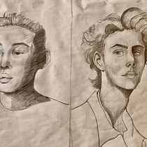 Mi proyecto del curso: Cuaderno de retratos a línea con grafito. Artes plásticas, Esboçado, Desenho, Desenho de retrato, e Sketchbook projeto de rodrigo_n - 14.08.2023