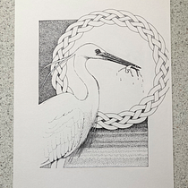 My project for course: Realistic Illustration of Birds with Imaginative Elements. Pencil Drawing, Drawing, Ink Illustration, and Naturalistic Illustration project by Jennie Harborth - 08.14.2023