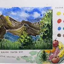My project for course: Watercolor Travel Journal. Traditional illustration, Watercolor Painting, Architectural Illustration, and Sketchbook project by mylittlearthaus - 08.14.2023