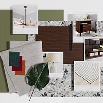 Interior Design Fundamentals: Mastering Color and Texture - Living Room Mood Board. Arquitetura de interiores, Design de interiores, Interiores, e Design de espaços projeto de Daniel - 13.08.2023