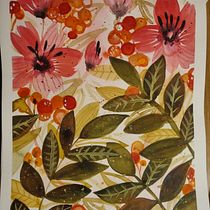 Mein Abschlussprojekt für den Kurs: Blumenkompositionen mit Aquarell: Verbinde dich mit der Natur. Ilustração tradicional, Pintura, Pintura em aquarela e Ilustração botânica projeto de maren.buggermann - 14.08.2023