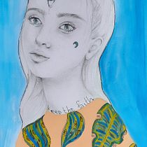 My project for course: Portrait with Pencil, Color Techniques and Photoshop. Projekt z dziedziny Trad, c, jna ilustracja,  Sztuki piękne, R, sunek ołówkiem,  R, sunek, Ilustracja c, frowa i Portret użytkownika Ayla Bkr - 14.08.2023