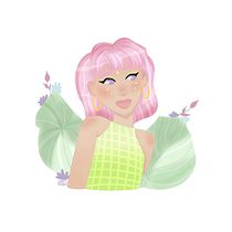 That Cosmic Girl. Character Design, Digital Illustration, Digital Drawing, and Digital Painting project by Andrea Bautista - 08.13.2023