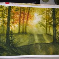 Mi proyecto del curso: Paisajes de ensueño con acuarela: plasma la luz. Un projet de Peinture , et Aquarelle de Martha Ortiz - 15.08.2023