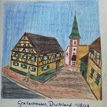 Mijn project van de cursus: Schetsboekillustraties met kleurpotloden. Ilustração tradicional, Artes plásticas, Esboçado, Desenho a lápis, Desenho, Desenho artístico, e Sketchbook projeto de anneflienpost - 15.08.2023