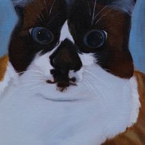Meu projeto do curso: Retrato realista de animais de estimação com pintura a óleo. Artes plásticas, Pintura, Pintura a óleo e Ilustração naturalista projeto de Tamiris de Quadros - 15.08.2023