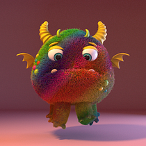 Il mio progetto del corso: Creazione e animazione di mostri con Cinema 4D. 3D, Animação, Animação de personagens, Animação 3D, Modelagem 3D, e Design de personagens 3D projeto de Laura - 16.08.2023