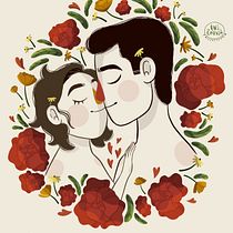 Meu projeto do curso: Retrato ilustrado com elementos botânicos. Traditional illustration, Digital Illustration, Botanical Illustration, and Digital Drawing project by Ruth Araujo - 08.14.2023