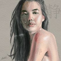 Mi proyecto del curso: Retrato ilustrado con Procreate. Projekt z dziedziny Trad, c, jna ilustracja, Grafika wektorowa, Ilustracja c, frowa i Portret użytkownika Quique - 17.08.2023
