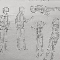 Mi proyecto del curso: Dibujo anatómico para principiantes Ein Projekt aus dem Bereich Bildende Künste, Skizzenentwurf, Bleistiftzeichnung, Zeichnung, Realistische Zeichnung und Anatomische Zeichnung von lourdesmartinezm - 16.08.2023