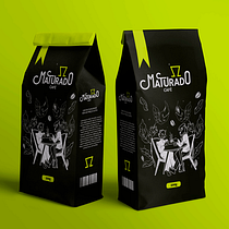 Maturado Café: Identidade Visual e Ilustrações Ein Projekt aus dem Bereich Design, Br, ing und Identität, Logodesign, Digitales Design, Briefpapier-Design, Digitale Illustration und Traditionelle Illustration von s.m.giovane - 15.08.2023