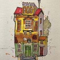 Il mio progetto del corso: Disegno architettonico espressivo con pennarelli colorati. Sketching, Drawing, Architectural Illustration, Sketchbook & Ink Illustration project by Lucio Lazzerini - 08.18.2023