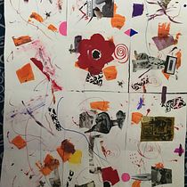 My project for course: Creative Notebook: Experiment with Collage, Stamps, and Decoupage. Traditional illustration, Collage, Paper Craft, and Sketchbook project by Heather Cross - 08.17.2023