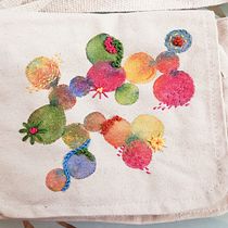 My project for course: Embroidery and Watercolor Basic Techniques. Painting, Watercolor Painting, Embroider, and Textile Design project by Carole Baker - 08.17.2023