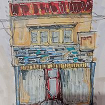 Mi proyecto del curso: Dibujo arquitectónico expresivo con marcadores de colores. Sketching, Drawing, Architectural Illustration, Sketchbook & Ink Illustration project by Ante Vasquez - 08.18.2023