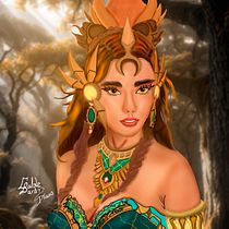 Pintura digital para personajes en Procreate: Leona de League of Legends. Projekt z dziedziny Trad, c, jna ilustracja, Projektowanie postaci, Ilustracja c i frowa użytkownika Gabriel Calero - 12.08.2023